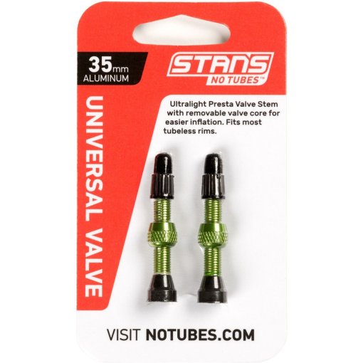 Immagine prodotto da Stan&#039;s NoTubes Universal Valvola Tubeless - 35mm (1 Coppia) - verde