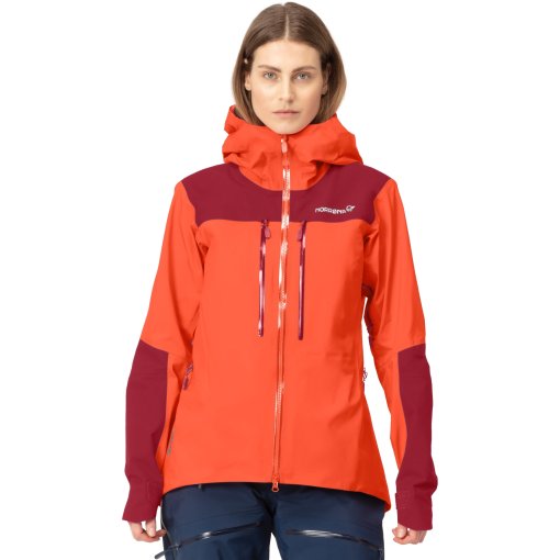 Foto de Norrona Chaqueta Mujer - trollveggen Gore-Tex Pro Light 1625-22 - Orange Alert