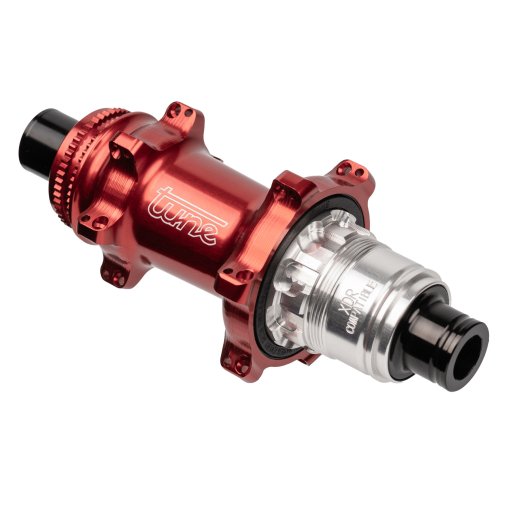 Photo produit de Tune Moyeu Arrière - Nano CL - Roulement Standard | Centerlock | 12x142mm - 24-trous - HG 10/11/12 - rouge