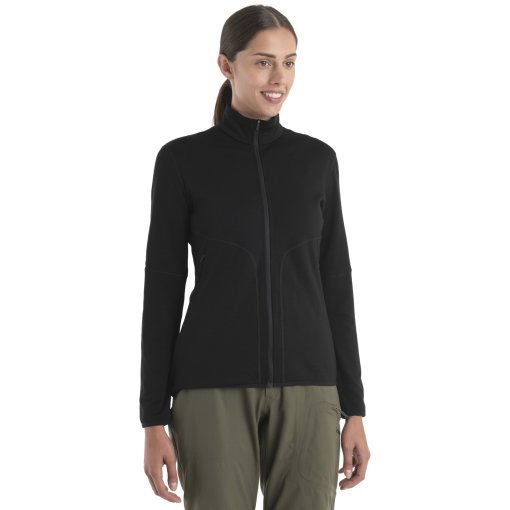 Foto de Icebreaker Chaqueta Polar Mujer - Merino 560 RealFleece™ Elemental II - Negro