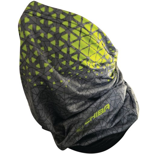 Produktbild von Chiba Multifunktionstuch Sommer - dunkelgrau/neongelb
