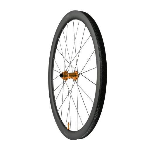 Image de Hope Roue avant RX40 en carbone Gravel | Pro 5 Straight Pull | Centerlock | Hookless | 12x100 mm - orange