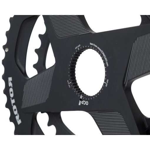Plateau ROTOR Q-RINGS Direct Mount – 46/30T – Noir – Pour Vélo Route Et Course