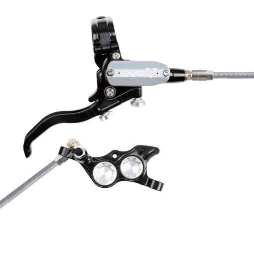 Foto de Hope Freno de disco Tech 4 EVO TR4 | Manguera de acero - negro/plata - Palanca a la derecha