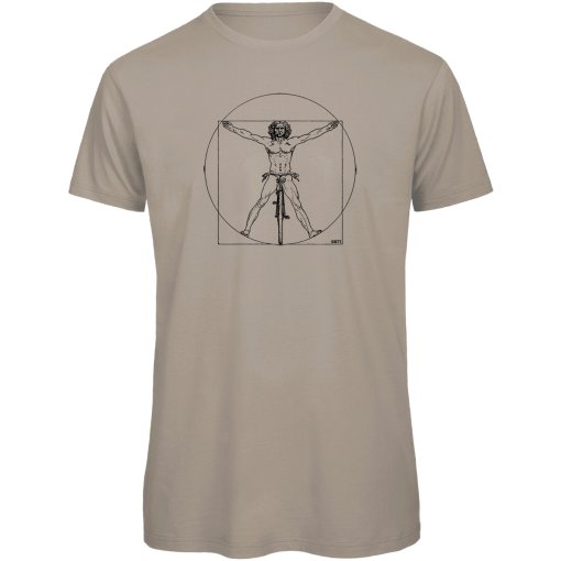 Photo produit de RTTshirts T-Shirt Cycliste Homme - DaVinci - sand