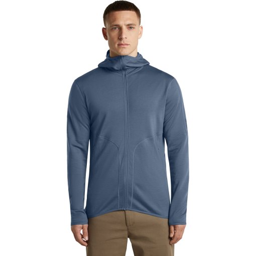 Picture of Icebreaker Merino 560 RealFleece™ Elemental Long Sleeve Zip Hood Men - Dawn