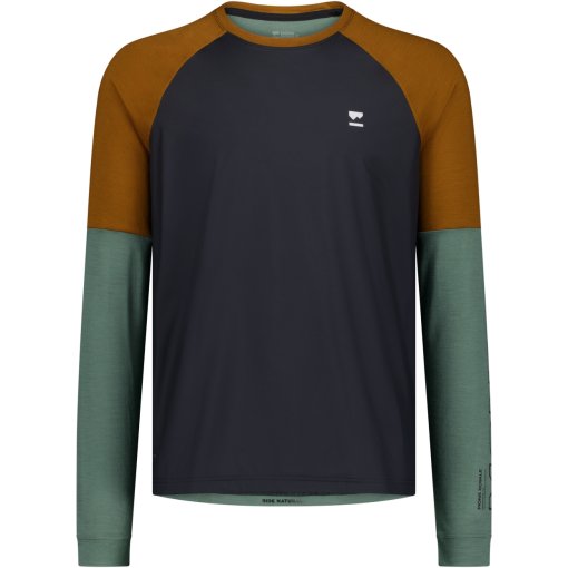 Productfoto van Mons Royale Tarn Merino Wind Fietsshirt Heren - cypress / caramel / black