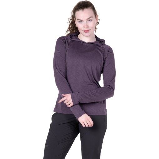 Photo produit de Mountain Equipment Glace T-shirt manches longues et capuche pour femmes ME-005993 - nightshade