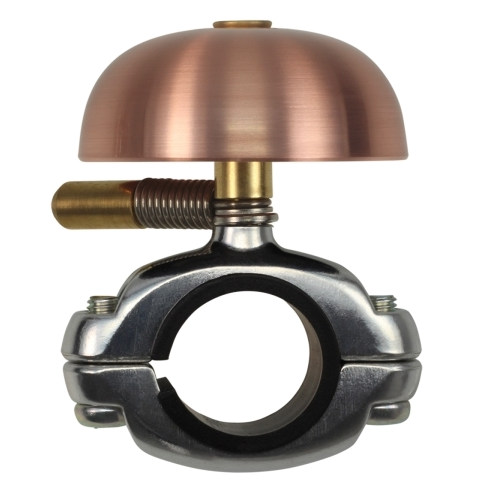 Productfoto van Crane Bell Co. Mini Karen Fietsbel - Die Cast Mount - brushed copper