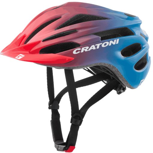 Foto de CRATONI Casco Bicicleta Juvenil - Pacer Jr. - rojo-azul mate