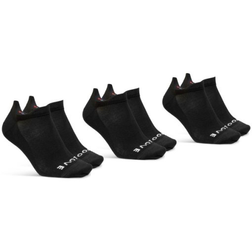 Kuva tuotteesta GripGrab Classic No Show Socks - 3-Pack - Black