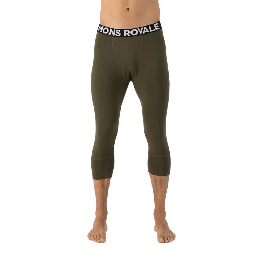Foto de Mons Royale Calzoncillo 3/4 Hombre - Cascade Merino - dark olive