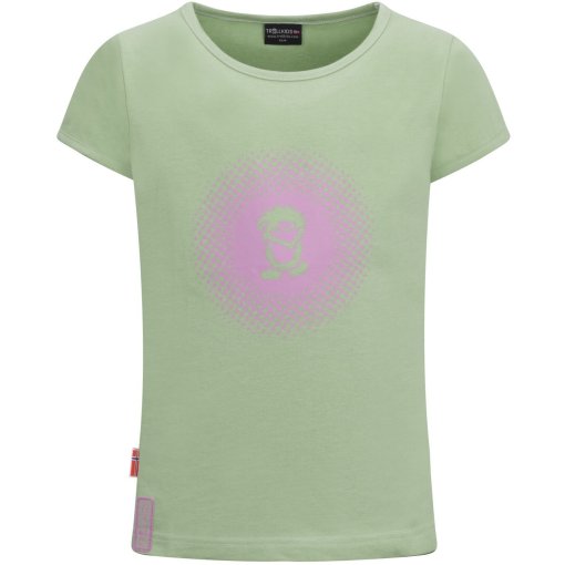 Foto de Trollkids Camiseta Niña - Logo - Pistachio Green/Wild Rose