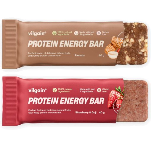 Productfoto van Vilgain Protein Energy Bar - Koolhydraat-proteïne-reep - 25x40g