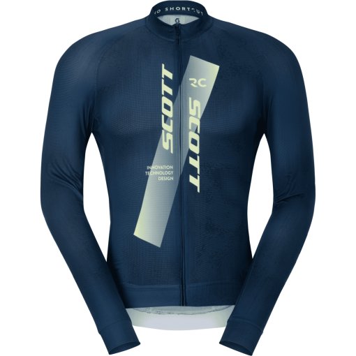 Productfoto van SCOTT RC Pro Shirt met lange mouwen voor heren - dark blue/acid yellow