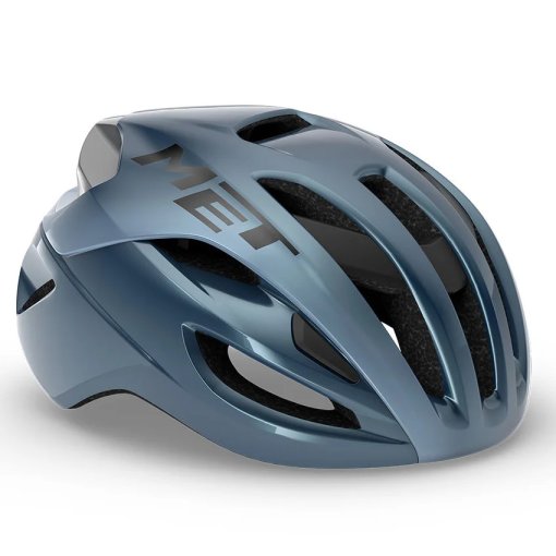 Foto de MET Casco Bicicleta Carretera - Rivale MIPS - marino plata brillante