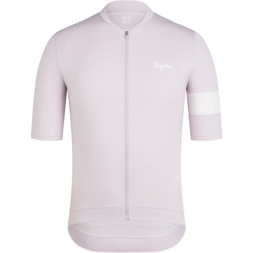 Productfoto van Rapha Core Fietsshirt met Korte Mouwen Heren - pale lilac/white