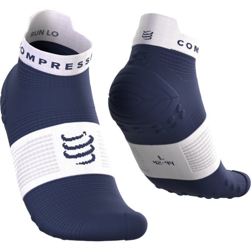 Produktbild von Compressport Pro Racing Kompressionssocken v4.0 Run Low - peacoat/white