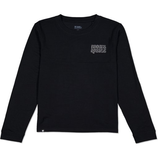 Foto de Mons Royale Camiseta de Manga Larga Mujer - Icon Merino - negro 1283