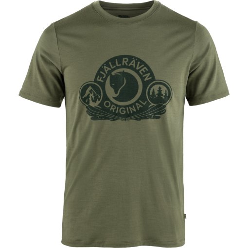 Picture of Fjällräven Abisko Wool Classic Shortsleeve Shirt Men - laurel green