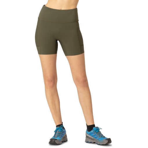 Foto de Norrona Malla Mujer - senja equaliser stretch 6 Inch - Olive Night/Caviar