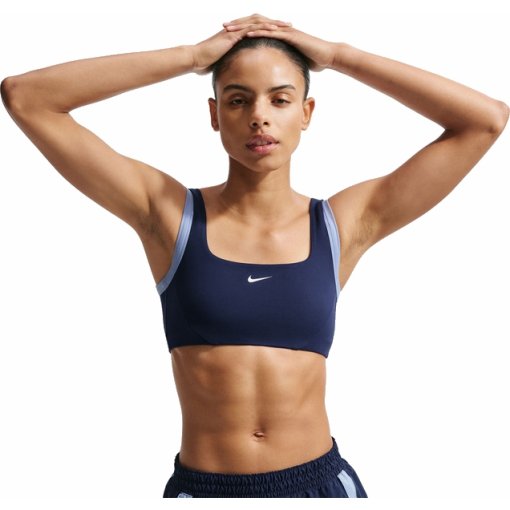 Produktbild von Nike One Sport-BH mit leichtem Halt für Damen - midnight navy/aluminum/white IR1956-411