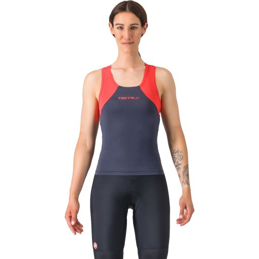Foto de Castelli Maillot sin Mangas Mujer - Sole - twilight blue/hibiscus 456
