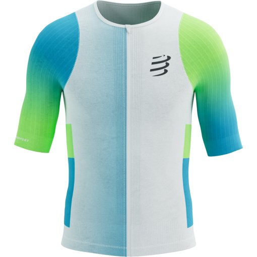Slika izdelka Compressport Stream Tri Top Men - white/blue-green