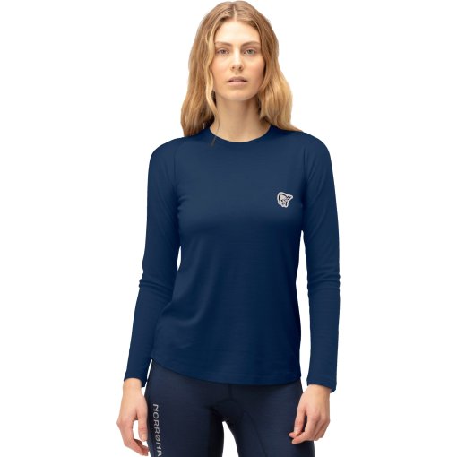 Foto de Norrona Camiseta Interior Manga Larga Mujer - femund pureUll - Indigo Night