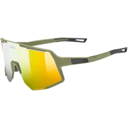 Produktbild von Uvex sequenze CV Fahrrad-Brille - olive matt/mirror yummy yellow colorvision