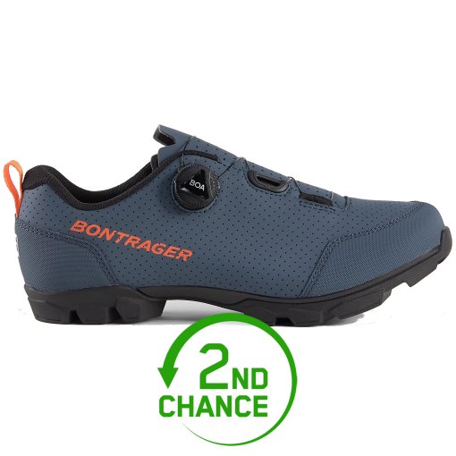 Produktbild von Bontrager Evoke Mountainbikeschuh - battleship blue / radioactive orange - B-Ware