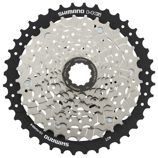 Immagine prodotto da Shimano CS-HG400-8 Cassetta Pignoni - 8 Velocità | HyperGlide - argento/nero