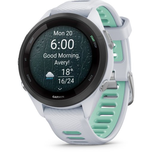 Produktbild von Garmin Forerunner 265S GPS Laufuhr - steinweiß/mintgrün
