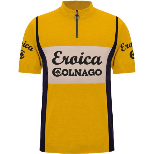 Foto de Santini Maillot de Manga Corta Hombre - Eroica Colnago Wool ER1114COLN - yellow GI