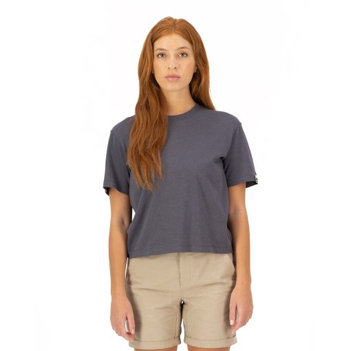 Photo produit de Mons Royale T-Shirt Femme - Yonder Merino Organic Cotton - vintage black