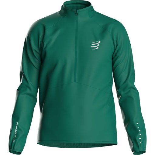Foto de Compressport Chaqueta Hombre - Aura Windproof - shady glade/reflective white