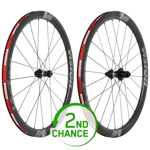 Photo produit de Vision Paire de Roues - Metron 40 SL DB - 28&quot; | Carbon | Clincher | Centerlock | 12x100mm/142mm - Shimano HG - noir mat - Offre Spéciale - Second Choix