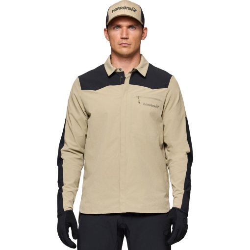 Picture of Norrona skibotn flex1 Shirt Men - Winter Twig/Caviar Black
