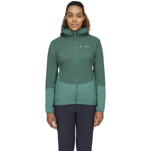 Immagine prodotto da Rab Giacca con Cappuccio Donna - Ascendor Summit - green slate/eucalyptus