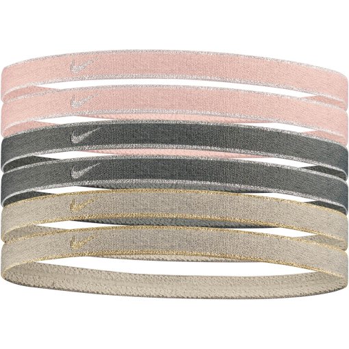 Foto de Nike Swoosh Sport Cintas Cabeza Metallic (Pack de 6) - pink oxford/black/rattan 648