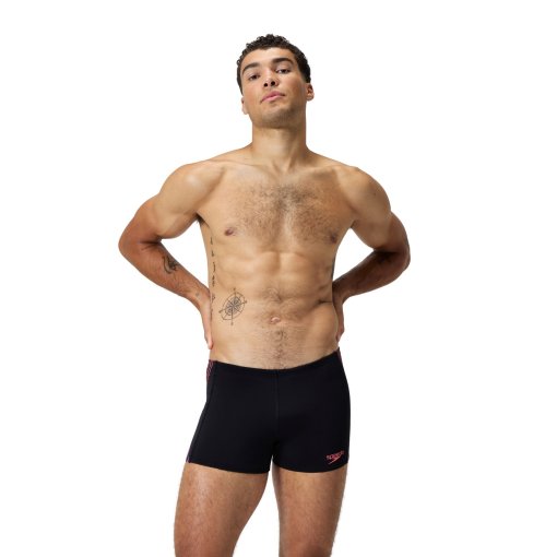 Produktbild von Speedo Tech Panel Aquashort Herren - black/coral sands