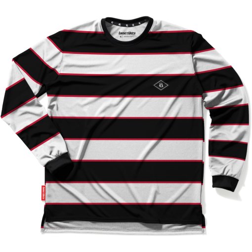 Picture of Loose Riders Tech Long Sleeve Jersey Men - Baseline Black White
