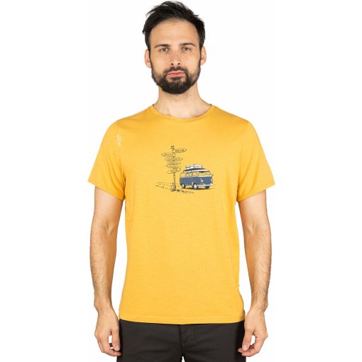 Photo produit de Chillaz T-Shirt Homme - Innsbruck Bus - ochre