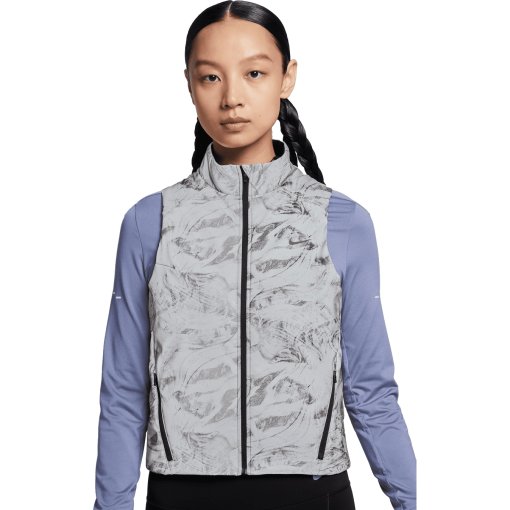 Photo produit de Nike Gilet de course Femme - Swift Therma-FIT ADV Reflective - vast grey/black HV2762-078