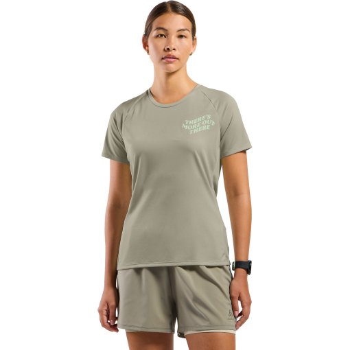 Foto de Odlo Camiseta Running Mujer - Essentials TMOT-Print - agate gray