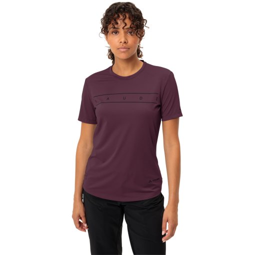Foto de Vaude Camiseta de Manga Corta Mujer - Qimsa Logo - cassis