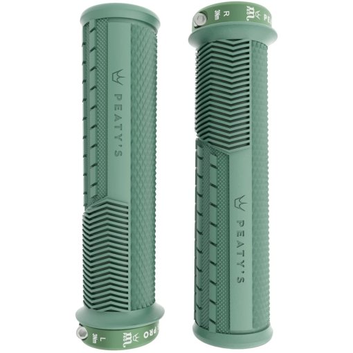 Produktbild von Peaty&#039;s Monarch Pro Grips Knurl Thick Lenkergriffe - Mint Green