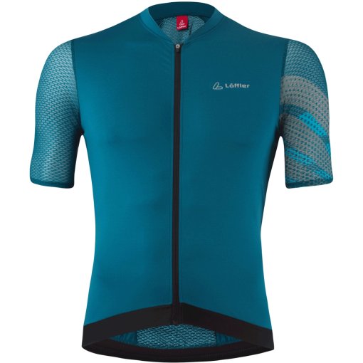 Foto de Löffler Maillot Ciclismo Full Zip Hombre - Pow Air - blue coral 373