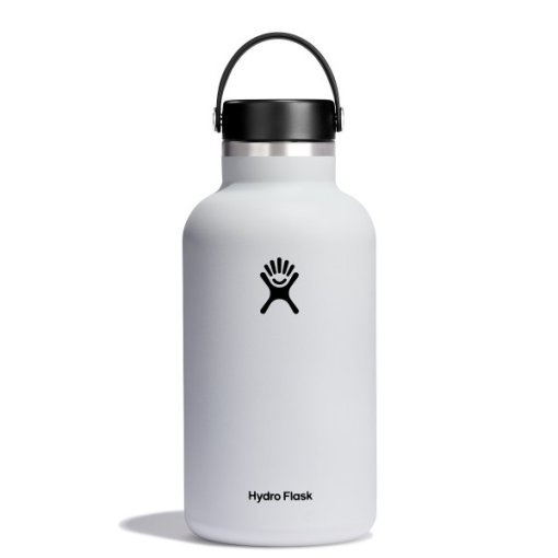 Foto de Hydro Flask 64oz Wide Mouth Botella Térmica + Flex Cap - 1892ml - White