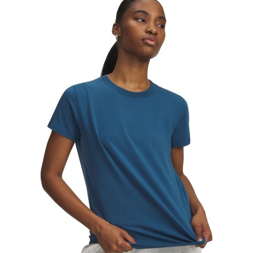 Productfoto van Under Armour UA Rival Core Shirt met korte mouwen dames - Wham Blue/White